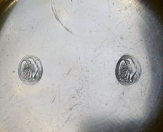 A Pair of Pewter Semi-Deep Plates by Boardman