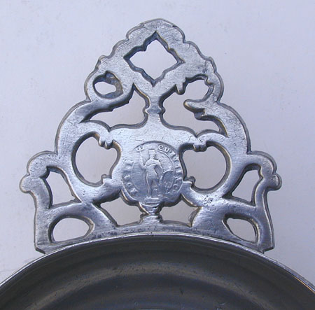 An Edgar Curtis & Co. Export Pewter Porringer