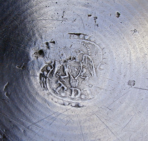 An Early Small Pewter Basin by Thomas Danforth Boardman