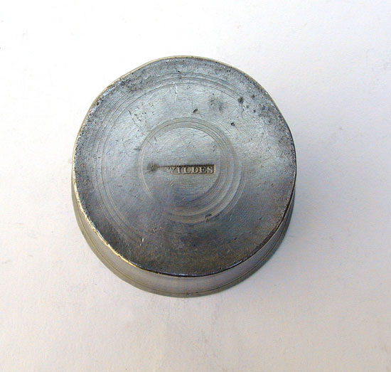 An American Pewter Beaker by Thomas Wildes