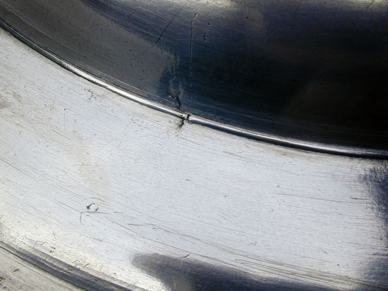 A Boardman Warranted Semi-Deep Pewter Plate