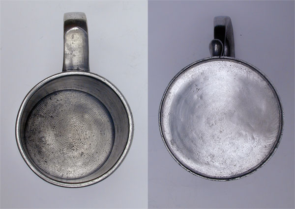 A Handsome Unmarked 18th Century Middletown Quart Pewter Mug