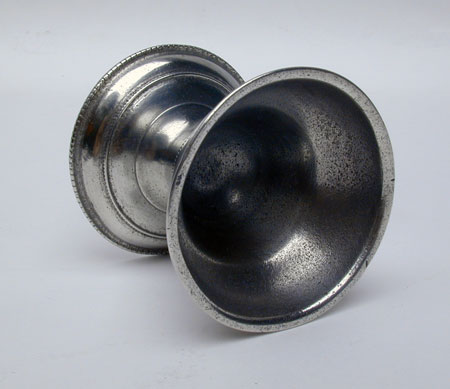 An Antique American Pewter Philadelphia Salt Attributed to Parks Boyd