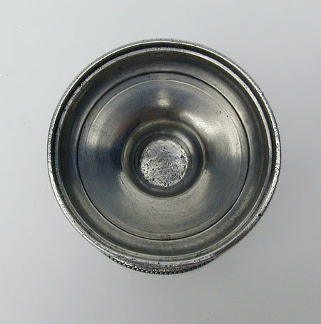 An Antique American Pewter Philadelphia Salt Attributed to Parks Boyd