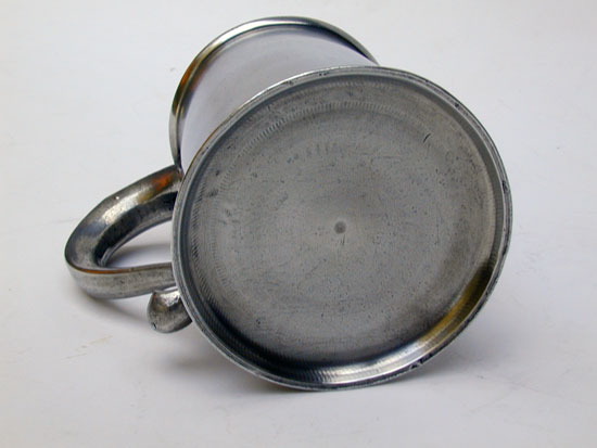 Antique American Pewter Pint Mug by Parks Boyd