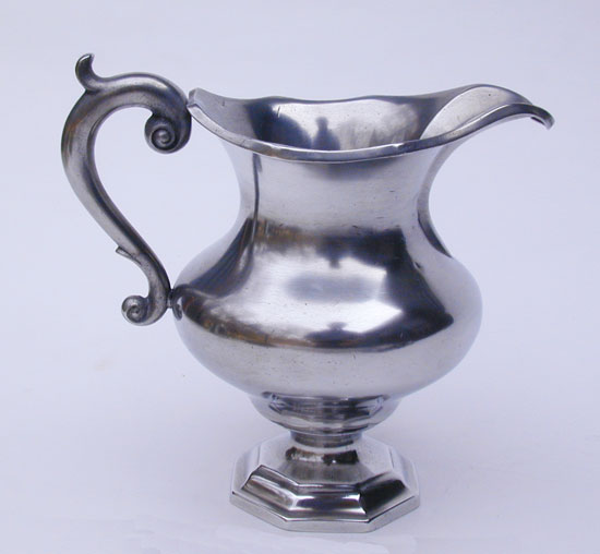 A Leonard Reed & Barton Pewter Creamer