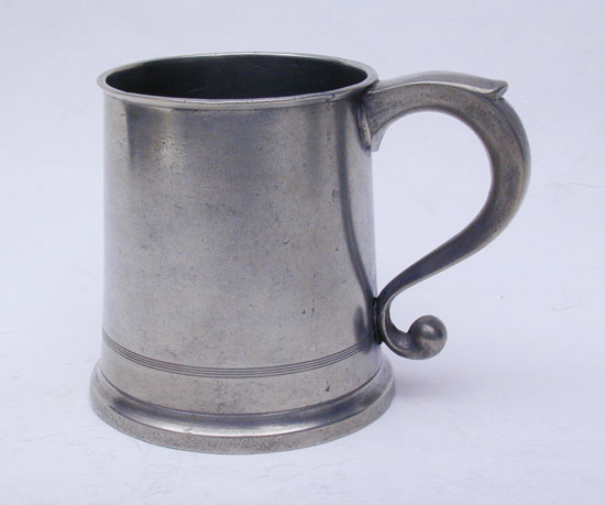 Pint Pewter Taper-Sided Mug by John & Robert Palethorp