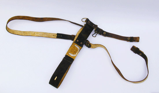 A Pattern 1851 Civil War Cavalry Buff Belt Set