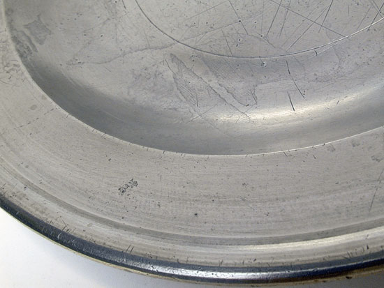 An Export Pewter Soup Plate by Townsend & Compton