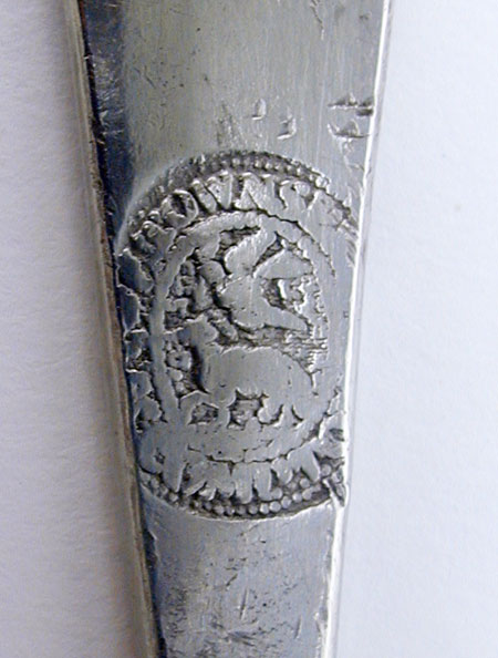 An Export Pewter Tablespoon by Townsend & Compton