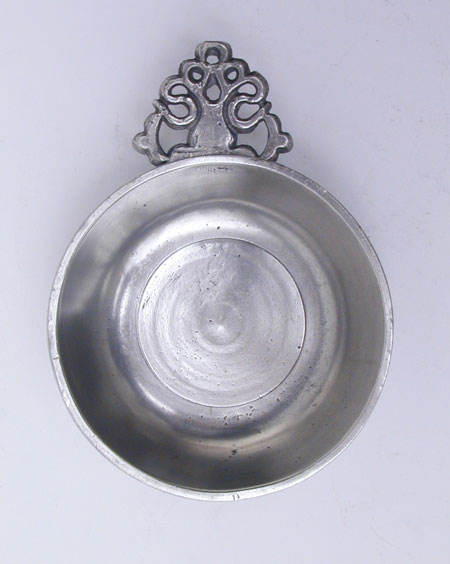 An Unmarked Old English Handle Basin Bowl Porringer