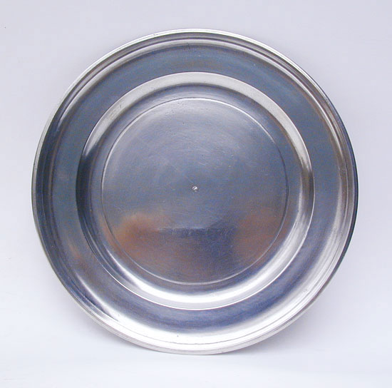 A Near Mint 7 7/8 Pewter Plate by Edward Danforth