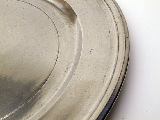 A Near Mint 7 7/8 Pewter Plate by Edward Danforth