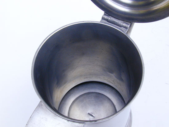 A Pewter Church Flagon by Eben Smith