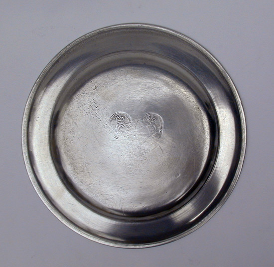 A Jacob Whitmore Pewter Plate