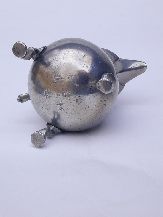 An Export Pewter Cream Pot by Richard Pitt