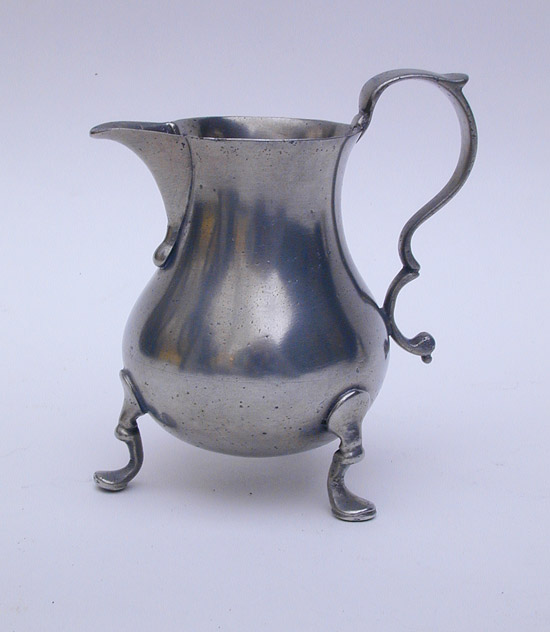 An Export Pewter Cream Pot by Richard Pitt