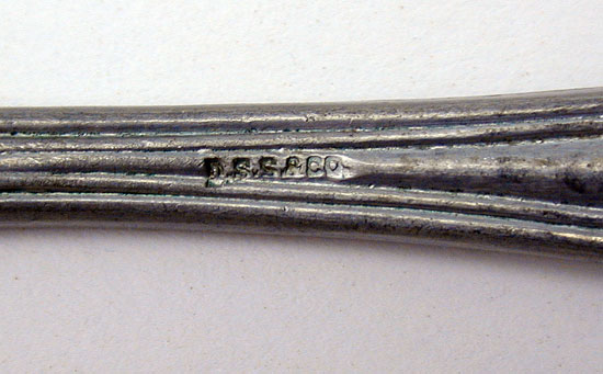 A Britannia Pewter Spoon with Legionnaire's Head Design