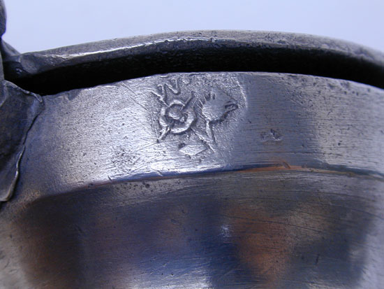 An Export Pewter Gill Bud Baluster Measure by Unknown Maker