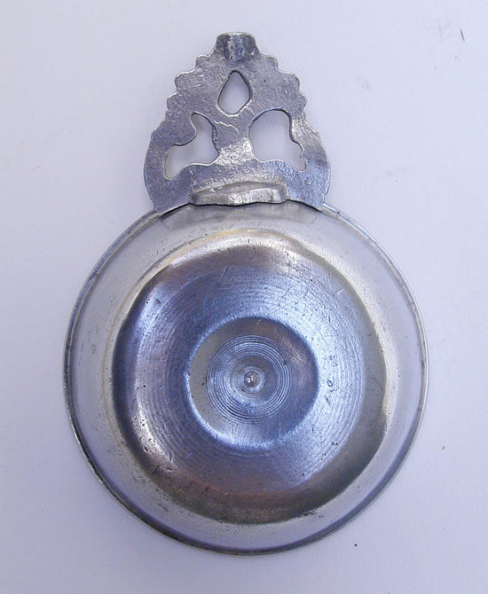 An Unmarked Pewter Taster Porringer by Richard Lee Jr.