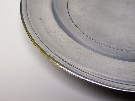 A Small Size American Pewter Plate by Boardman & Co.