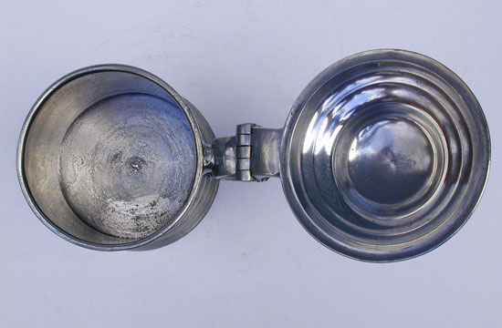 A Quart Export Pewter Tankard by Townsend & Compton