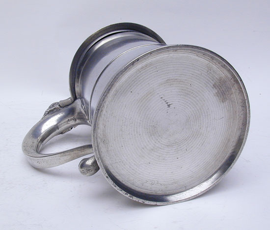 A Quart Export Pewter Tankard by Philip Matthews