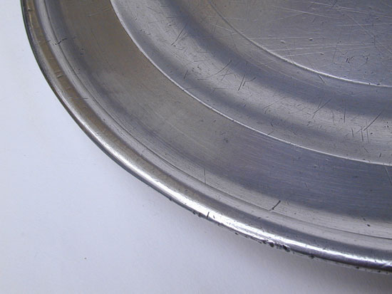 An Export Pewter Plate by Hale & Sons