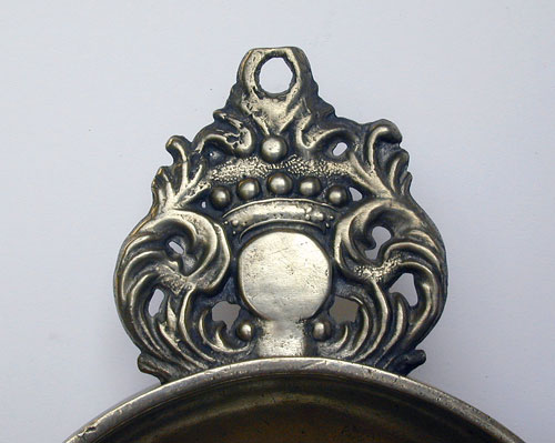 A New England Crown Handle Porringer