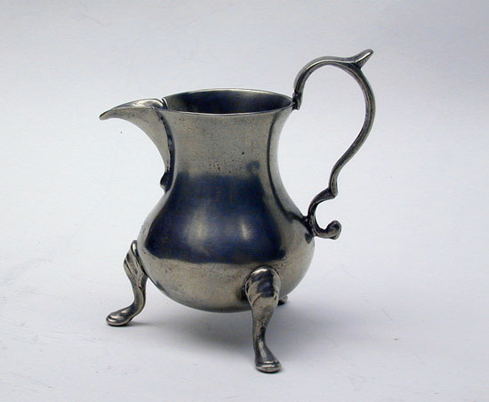 An Export Pewter Cream Pot by Henry Joseph